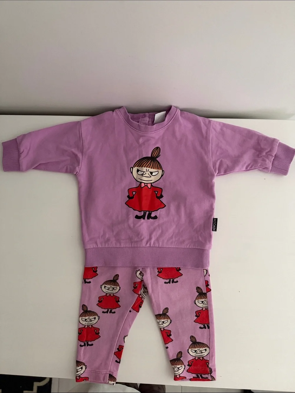 Moomin Little Myy Character Two Piece Girls' Pink Sweatshirt and Leggings (2)
